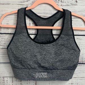 PINK Victoria’s Secret Gray Soft Cup Sports Bra XL
